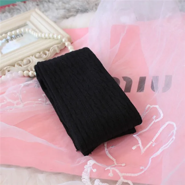 Women Wool Braid Over the Knee Thigh Highs Hose Stockings Twist Warm Winter Hot Stockings