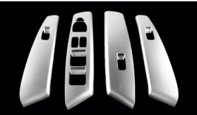 

4PC FIT FOR HYUNDAI 2010-2015 IX35 CHROME DOOR WINDOW SWITCH COVER TRIM INNER 304 stainless steel ABS LF1