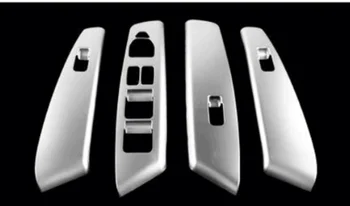 

4PC FIT FOR HYUNDAI 2010-2015 IX35 CHROME DOOR WINDOW SWITCH COVER TRIM INNER 304 stainless steel ABS LF1
