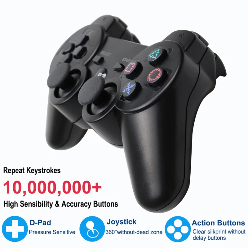 New Cheap Ky04U Bluetooth Controller For SONY PS3 Gamepad For Play Station 3 Wireless Joystick For Sony Playstation 3 PC SIXAXIS Controle