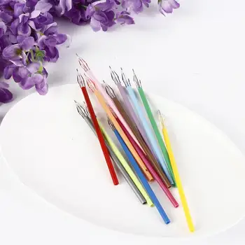 

12 Colors/Set Diamond Gel Pen Refills Candy Color Fineliner Pen Stationery School For Student Caneta Set Supplies Kawaii Ge J4R7