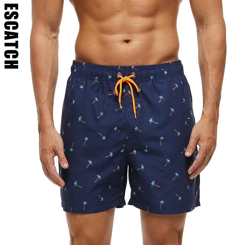 Swim Trunks Mens Fitness Shorts Escatch Mens Shorts Summer Quick Dry Board Beach Gym Polyester Breathable Mesh Liner Bermudas Swimsuit