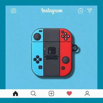 

3D Game Earphone Case for Airpods 1/2 For AirPods Case Silicone Cute Headphone Case for Apple Air Pods Cover Earpods Carabiner