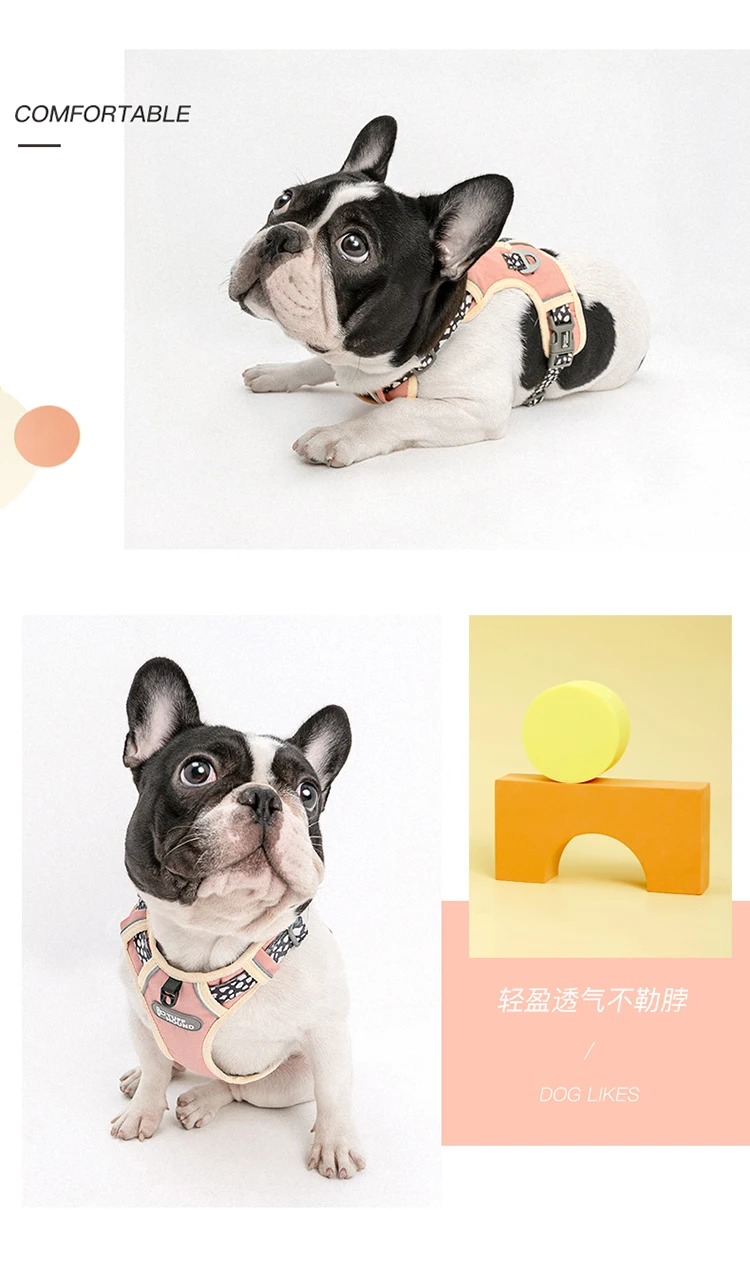 Reflective Pet Dog K9 Harness Accessories Adjustable No-Pull Nylon Dog Training Chest Strap Vest For Small Medium Large Dog