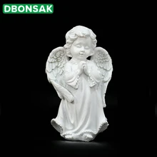 Молящийся ангел, украшения, скульптура ангела из смолы, статуя, открытый сад, пейзаж, двор, вилла, парк, детская комната, домашний декор