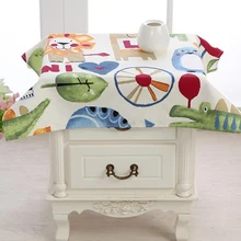 Многофункциональный тканевый чехол для домашней стиральной машины с мультяшным принтом, полотенце, прикроватный столик, чайный столик, Пылезащитная ткань