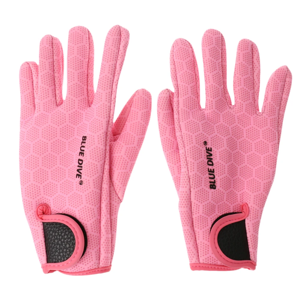 1 пара черные/розовые 1,5 мм Неопреновые эластичные ультра противоскользящие перчатки к гидрокостюму, сохраняющие тепло, для дайвинга, плавания, серфинга, каякинга, каноэ, перчатки