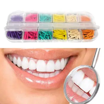 

300pcs/Set Dental Disposable Restoration Interdental Contoured Wooden Wedges Composite Wood S0S1