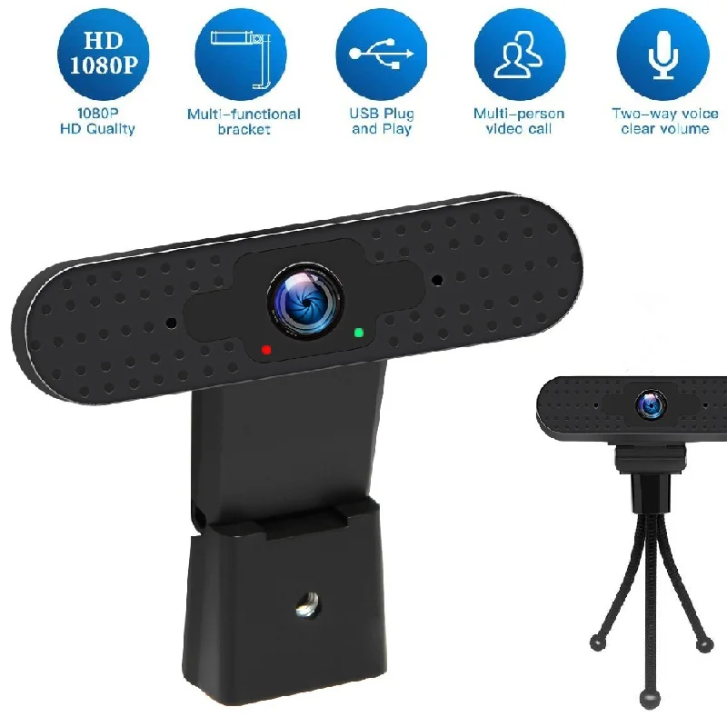 Mini Webcam Full HD 1080p 30fps USB2.0 Drive-free Plug and play Built-in Microphone 1920 x 1080 2M Web Camera For Chating | Компьютеры и