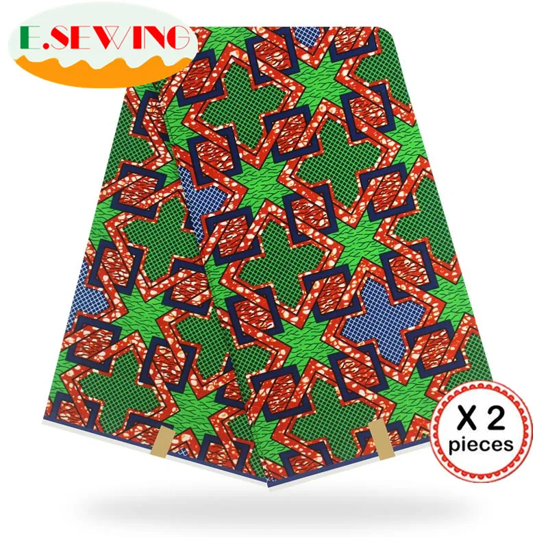 Африканская восковая ткань с принтом Анкара для шитья Анкара африканская ткань 12 ярдов нигерийская хлопковая ткань Гана для платья 81019