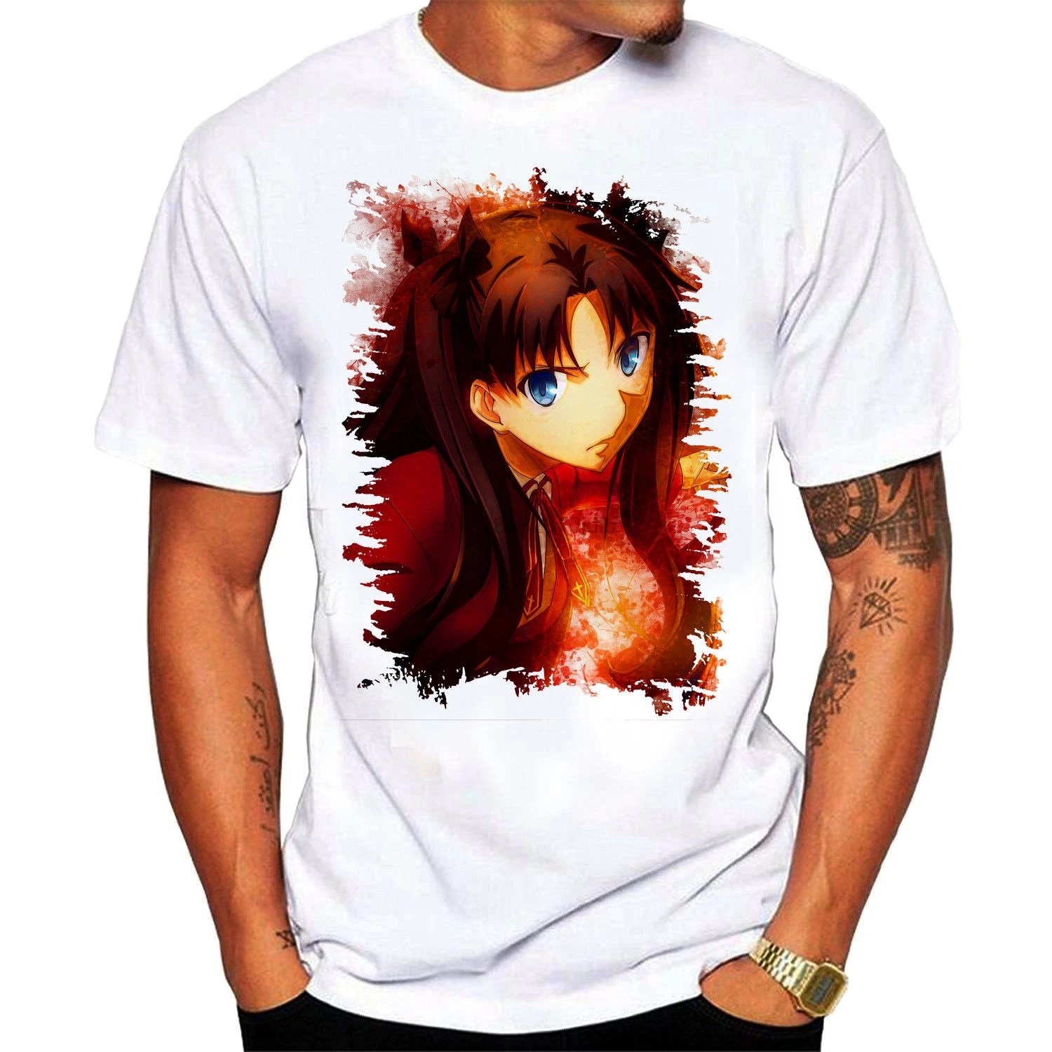 Fate Stay Night футболка аниме хлопковая унисекс качественная Chistmas подарок S127