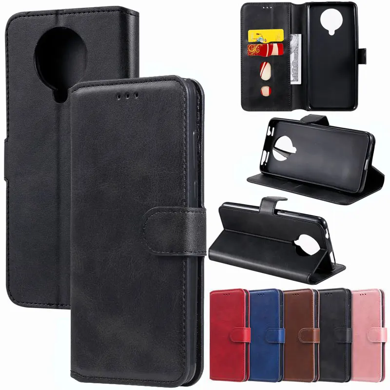 Кожаный чехол книжка для POCO X3 NFC на Poco F2 Pro M3 M2 X2 C3 ударопрочный кошелек сотового