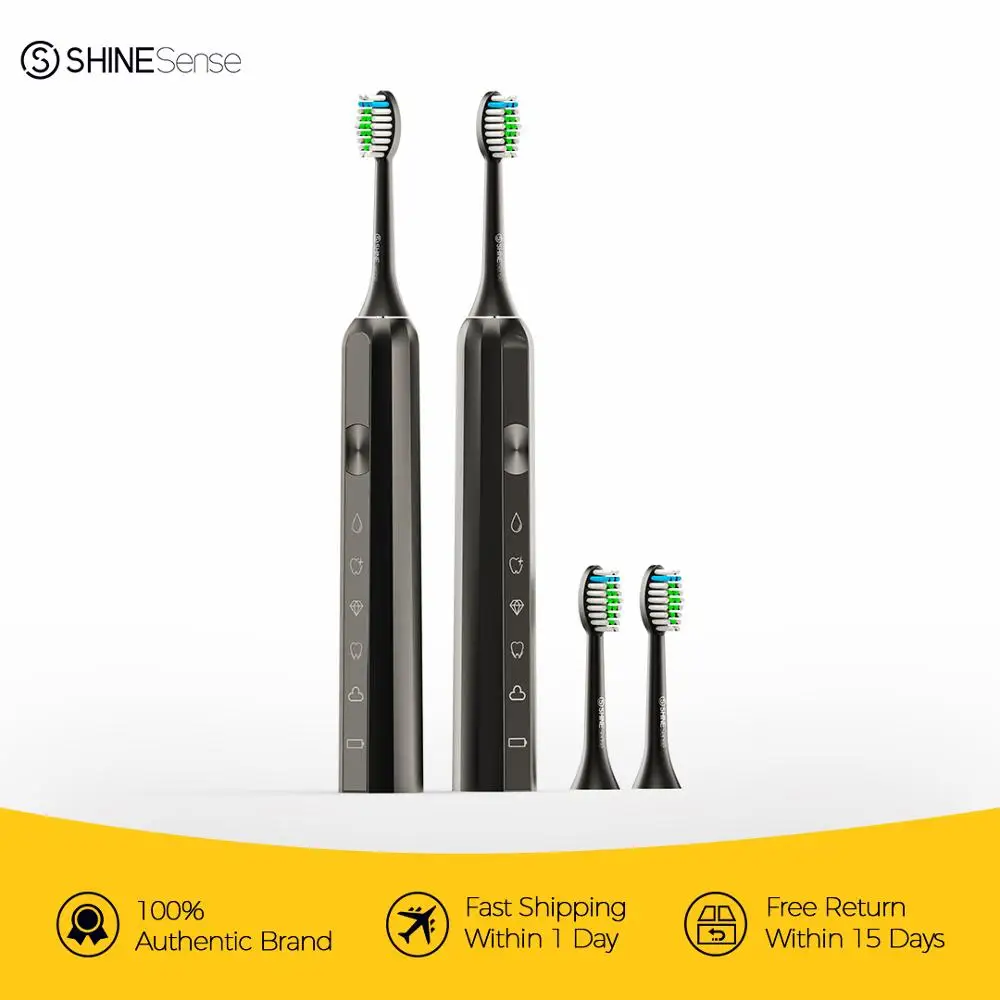 Зубная щетка ShineSense STB600 звуковая электрическая ультразвуковая перезаряжаемая