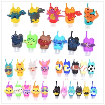 

30ML Cartoon Girl/Owl/Bird shape Silicone Mini Hand Sanitizer Disposable Detachable Portable box Christmas Party gift