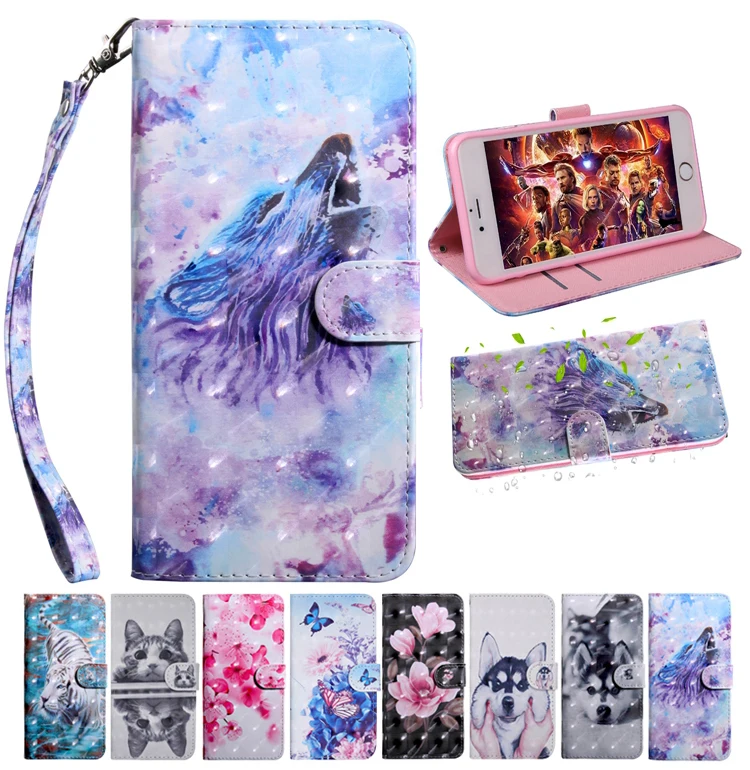 Flip Book Case For Coque iPhone X Luxury Cat Flamingo Leather Wallet Phone Cover Etui Capinha |
