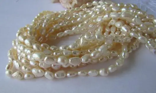 

New Arrival Natural Pearl Loose Beads 8-9mm White Baroque Freshwater Pearl 38cm One Full Strand Hot DIY Women Gift Fine Jewelry