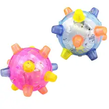 Креативная детская светящаяся танцевальная игрушка, развивающая детей, для творчества, прыжки, музыка, звуковые игрушки, случайный цвет