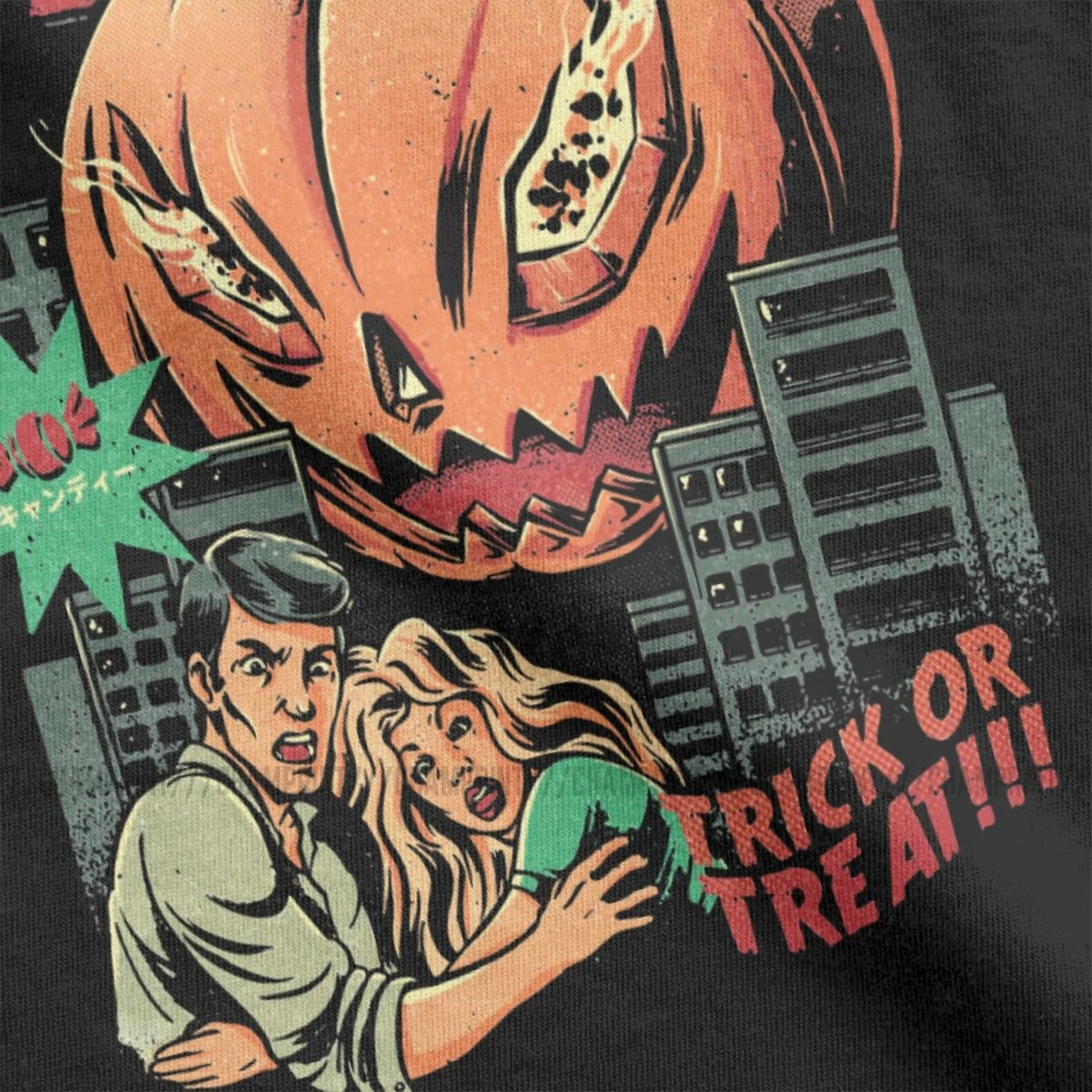 Женская футболка с изображением тыквы-киллера Trick'r Treat Horror, топы на Хэллоуин, футболки Ulzzang, хлопковая футболка, женская уличная одежда