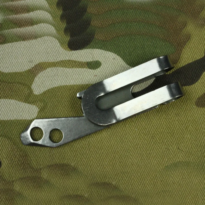 

Stainless steel outdoor tool bottle opener belt clip coin clip Slotted screwdriver