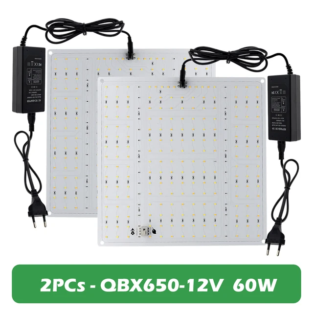Samsung LM281B Quantum LED Grow Light 1000W Full Spectrum Phyto Lamp for Indoor Plants Flowers Greenhouse Seedlings Growth Light 2pcs - QBX650-12V