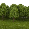 Lots 20 Plastic 1/160 N Scale Tree Model for Parking Building Railway Accs 1