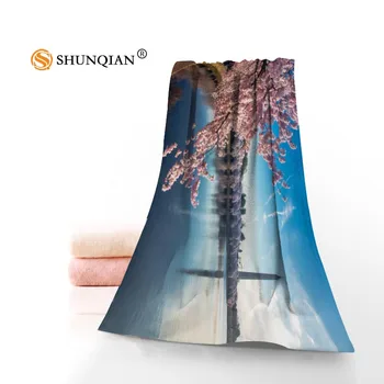

Customize All Flowers And Sakura 35x75cm Daily Exercise Fitness Fast Dry Face Bamboo Fiber Towel