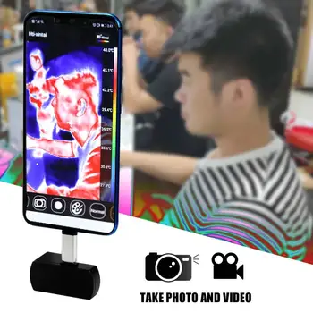 شراء 2020 XEAST HT-101 مبيعات الهاتف الخارجي التحقيق كاميرا تصوير حراري بالأشعة تحت الحمراء يدعم أندرويد Type-C تسجيل الفيديو والصور