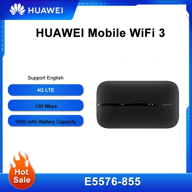 Оригинальный Wi-Fi роутер HUAWEI E5576-855 4G LTE 2 4 ГГц Скорость 150 Мбит/с 1500 мАч MIFI Мобильный