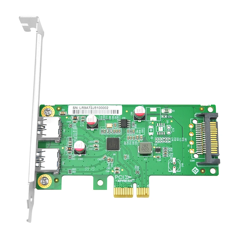 Linkreal USB 3,0 PCIe x1 Dual type A внешний адаптер
