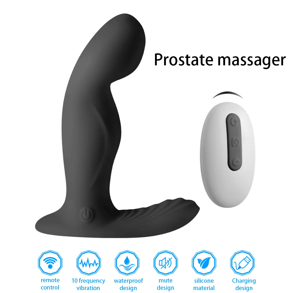 Vibrating Prostate Massager Men Butt Anal Plug Stimulator Clitoris Vaginal Wearable Vibrator Sex Toys for Adult Women Couples (10)