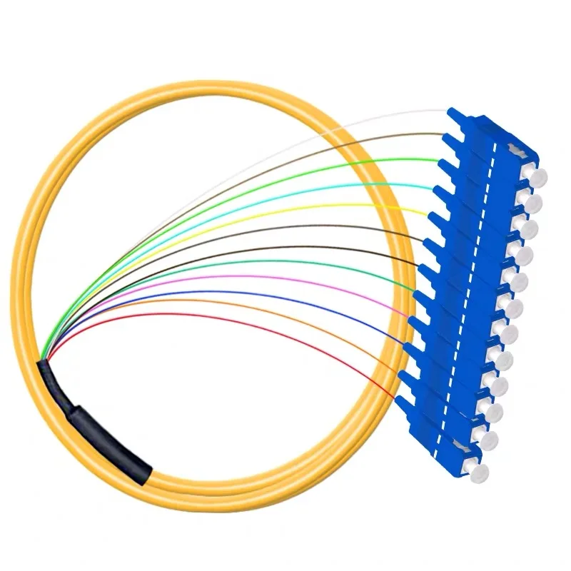 

12 Colors SC/UPC-SM Optical Fiber Pigtail Bundle Tail Fiber Pigtail