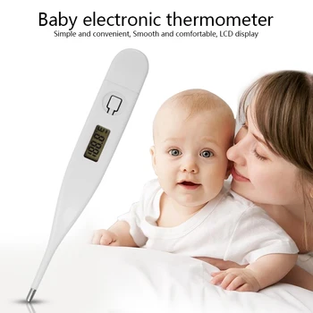 

Hot Sale Mini Portable LCD Digital Liquid Crystal Thermometer Oral Infant Adult Body Safety Electronic Thermometer Home Supplies