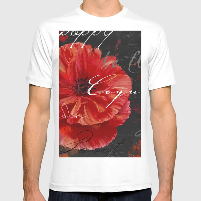 Le Pavot II T Shirt Poppy Bunga Poppy 