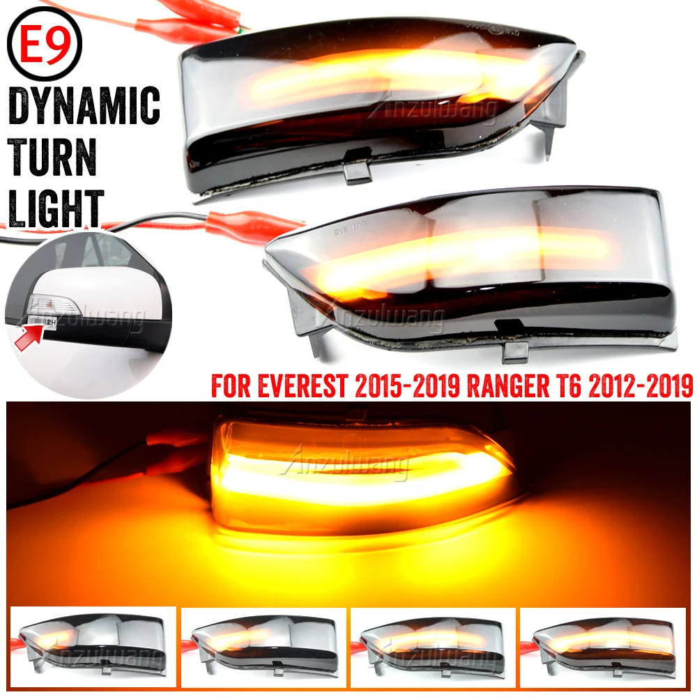 Clignotant Dynamique Pour Ford Ranger T6 2012 - 2019 Raptor Wildtrak, 2 Pezzi, Indicateur Lumineux Avec Miroir Lateral Sedute