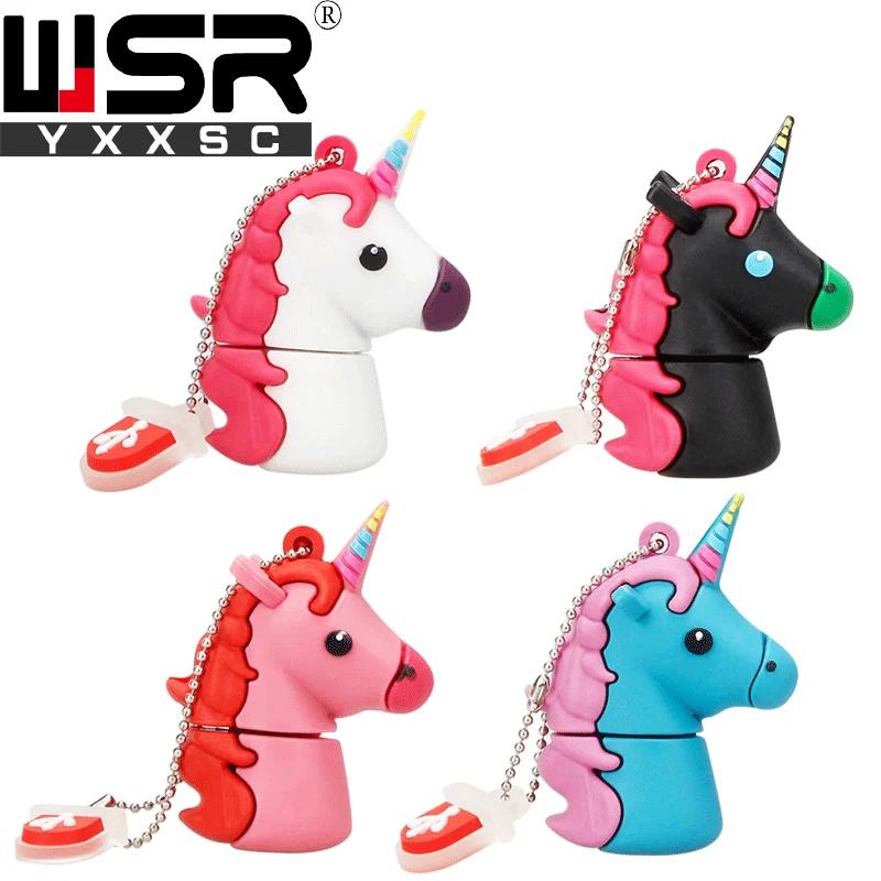 

Cute cartoon unicorn usb2.0 pen drive waterproof 32gb 64gb 128gb usb flash drive high speed 4gb 8gb 16gb real capacity pen drive