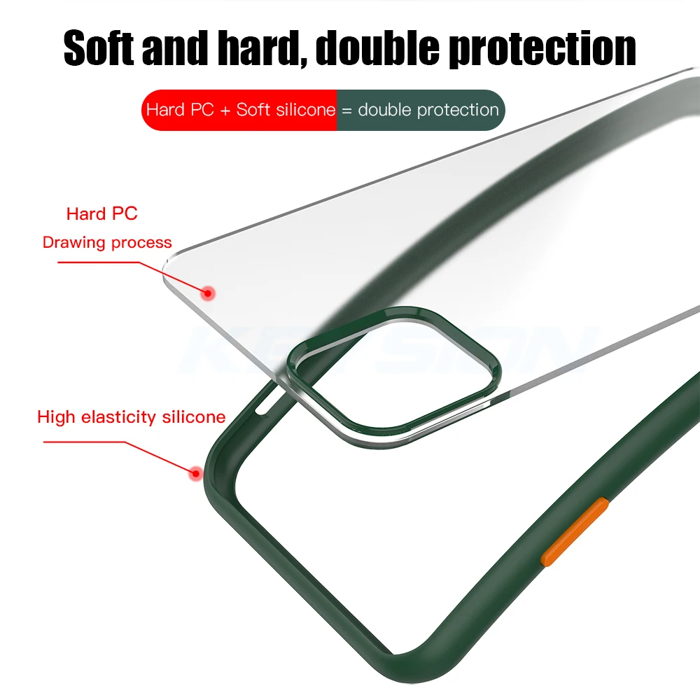 KEYSION, модный матовый чехол для IPhone 11 Pro 11 Pro Max, Противоударная прозрачная задняя крышка для телефона Apple IPhone 11 11 Pro Max