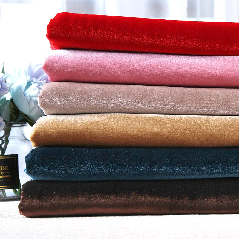 50*160cm gold velvet fabric Conference on thick black background red
cloth decorated tablecloth curtain fabric DIY Accessories