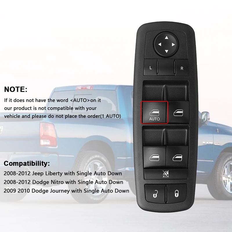 Мощный главный переключатель окна для Dodge Journey Liberty Nitro/2008-2012 Jeep Liberty OE# 4602632AG