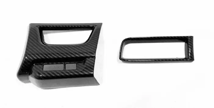 Carbon fiber Для Lexus UX 200H 250H 260H автомобильное внутреннее декоративное покрытие рамка Отделка Передняя Левая Правая вентиляционное отверстие кондиционера - Название цвета: Carbon fiber
