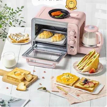 

1400W Multifunction Breakfast Machine Mini Household Electric Oven Cake Baking Fry Pan Warm Drinking Pot Toaster