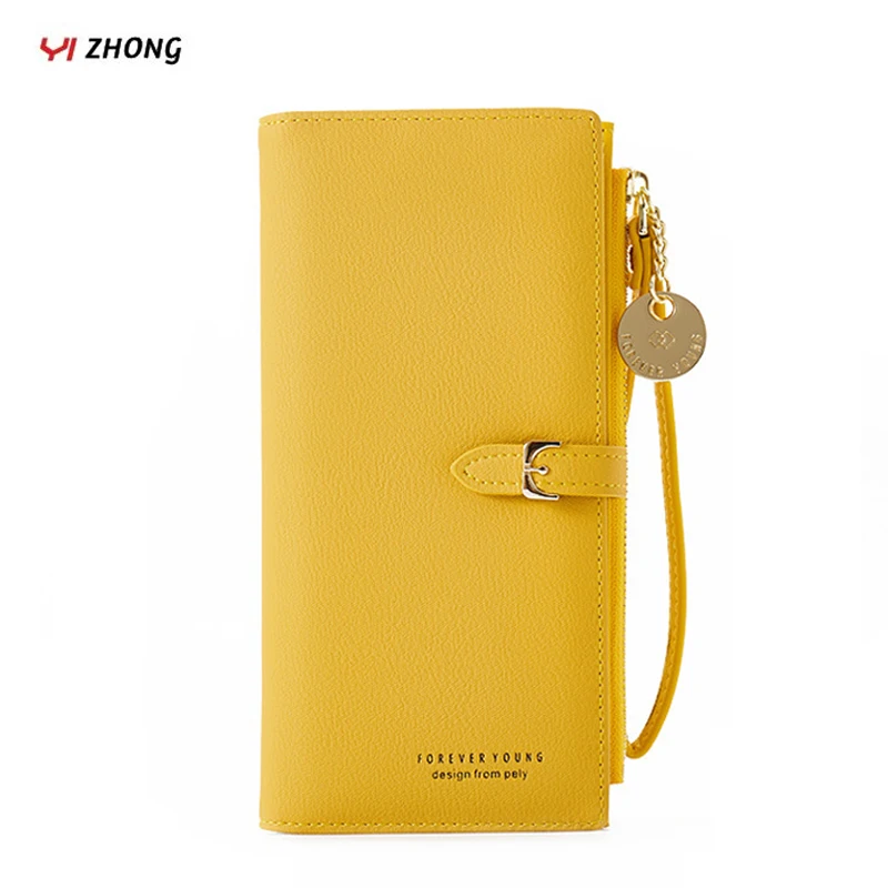 Female Wallet Purses Clutch Phone-Pocket-Card-Holder Wristband Carteras Zipper Long Fashion