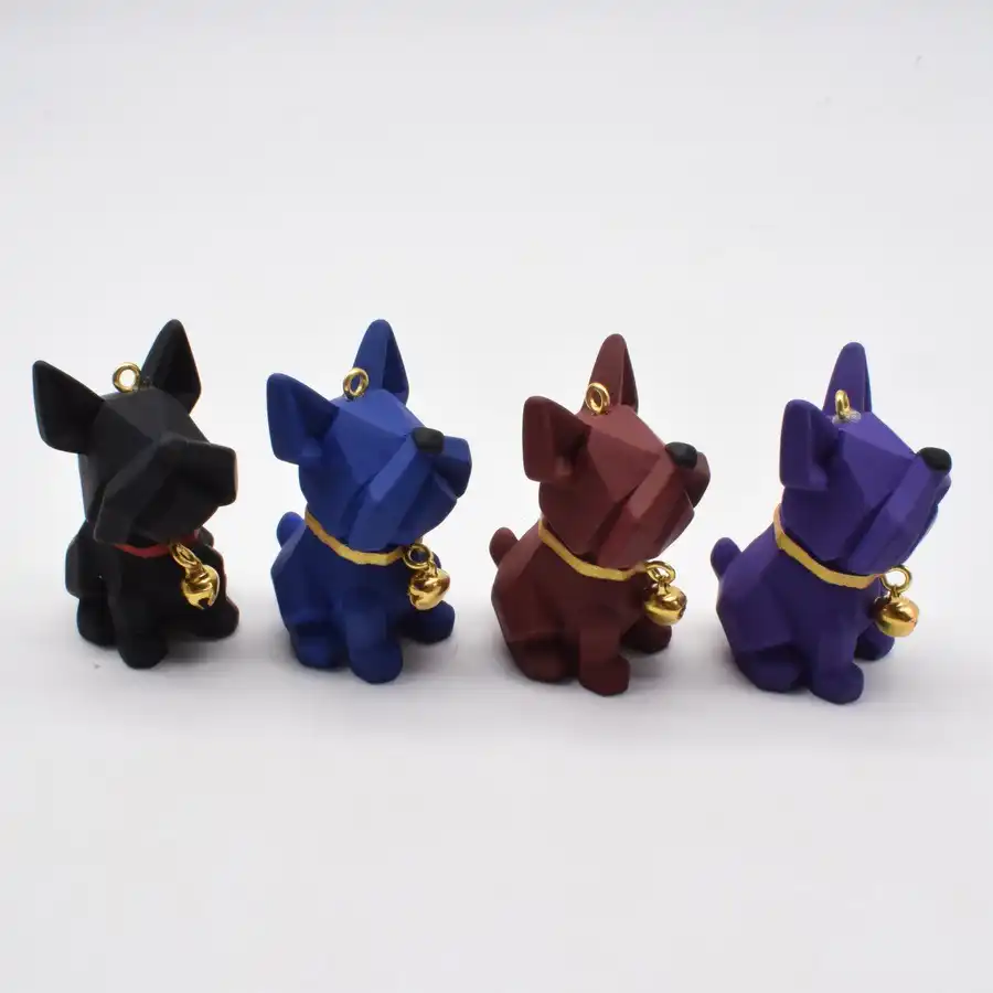 ディズニーかわいいファッションブランドベルブルドッグキーチェーン車のキーチェーン樹脂犬のカップルバッグペンダントギフト キーホルダー Aliexpress