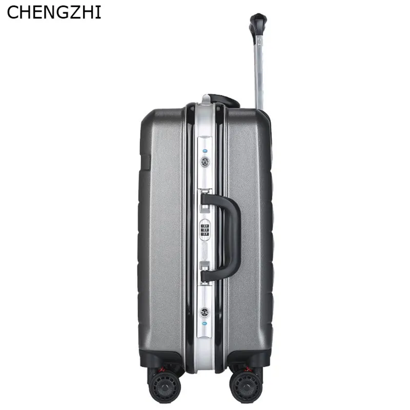 CHENGZHI ABS+ PC чемодан на колёсиках spinner для мужчин бизнес пароль чемодан для женщин чемодан для путешествий с колесами