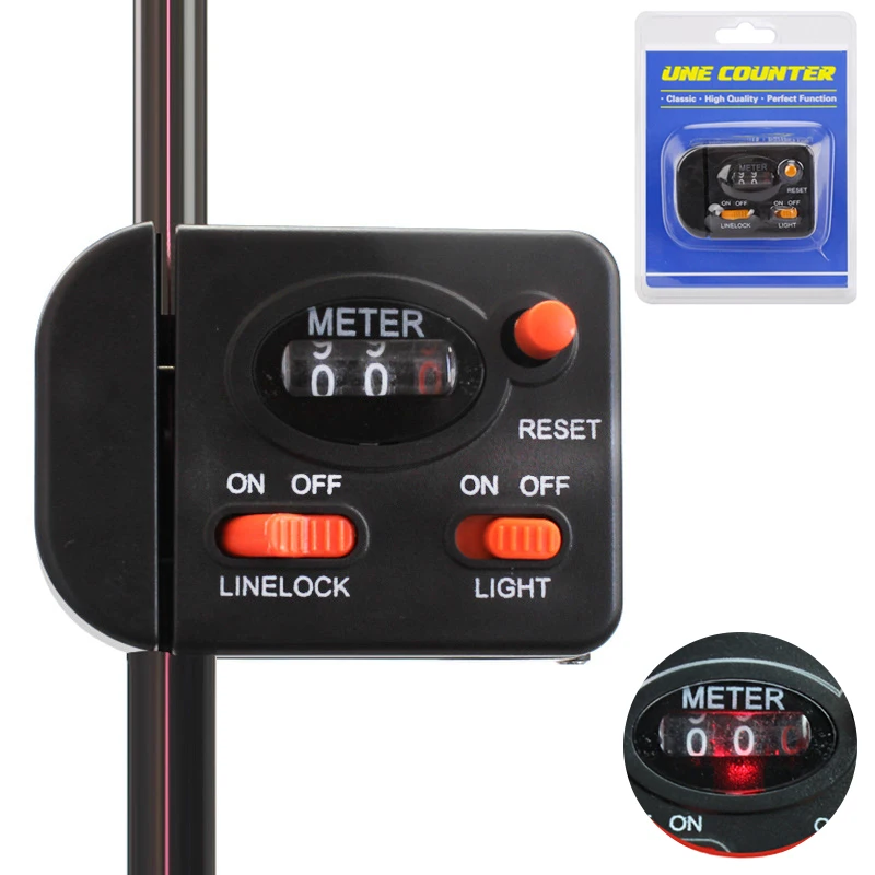 PRO BEROS Fishing Line Meter Counter Wire Gauge 099M Portable Meter