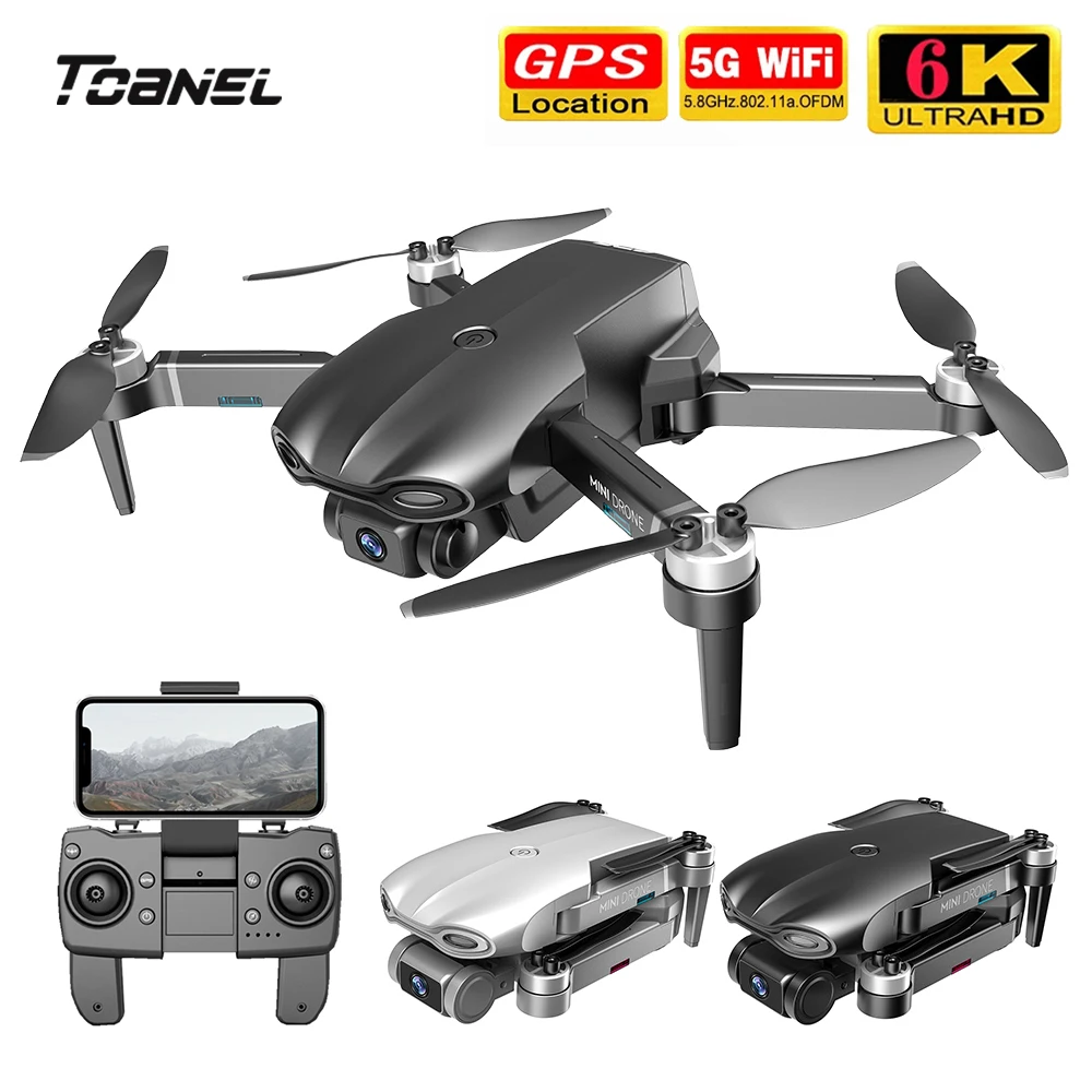 Dron M9968 con GPS y cámara HD 6K, cuadricóptero con control remoto, Motor sin escobillas, brazo plegable, UAV Pro, juguete para regalo