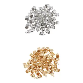 

100Pcs TASSEL END CAPS For Charms Pendants DIY JEWELLERY FINDINGS 12x17mm