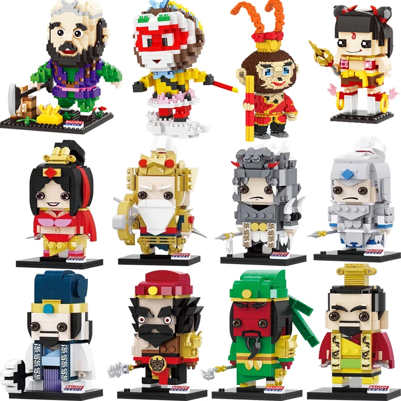 Набор строительных блоков Brickheadz Nezha Sun Wukong кирпичные головки супергероя из