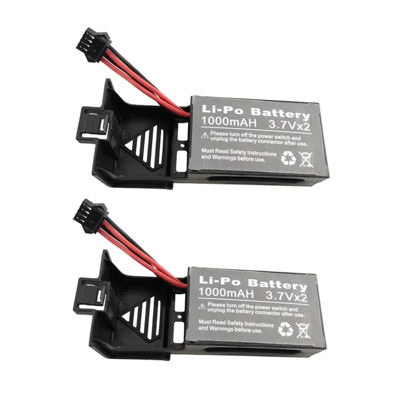 2 шт. 3.7Vx2 1000 мАч литиевая батарея для UDI U818S U842 1 HD WIFI FPV пульт дистанционного