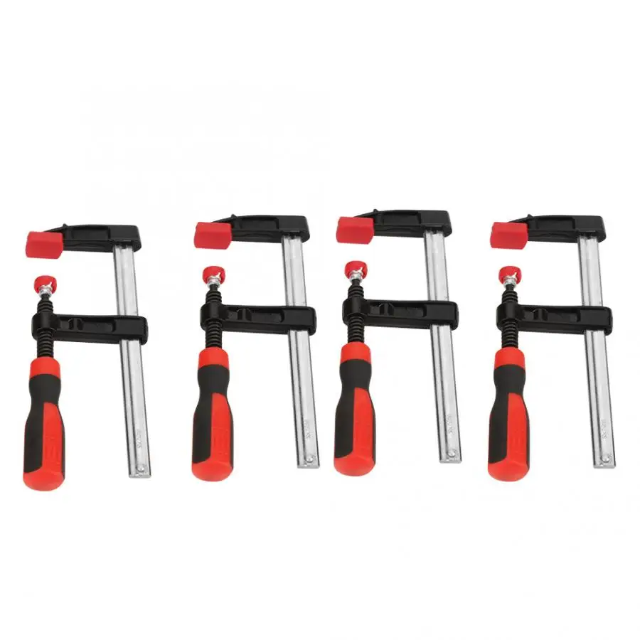 

4Pcs DIY Hand Tool Kit Heavy Duty F Clamps Woodworking Bar Clips Quick Slide 50*150mm