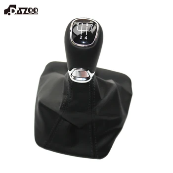 

DAZOO 1ZD711113 New Original Manual 5 Speed Gear Shift Knob Artificial leather Boot For 2009-2014 Octavia 1ZD 711 113
